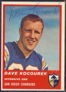 Autographed 1963 Fleer Dave Kocourek