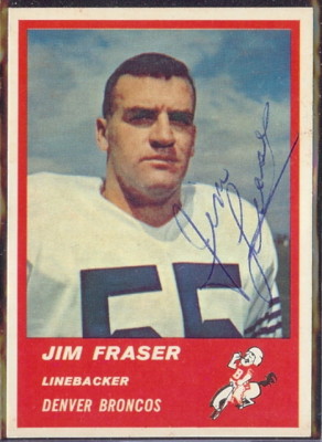 Autographed 1963 Fleer Jim Fraser