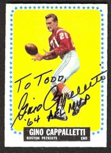 autographed 1964 topps gino cappelletti