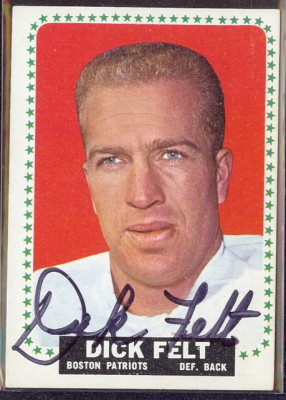 autographed 1964 topps dick felt