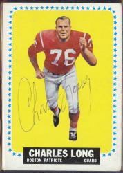 autographed 1964 topps charles long