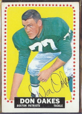 autographed 1964 topps don oakes