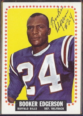 autographed 1964 topps booker edgerson