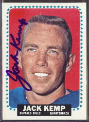 autographed 1964 topps jack kemp