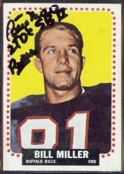 autographed 1964 topps bill mller