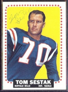 autographed 1964 topps tom sestak