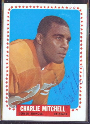 autographed 1964 topps charlie mitchell