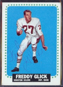 autographed 1964 topps freddy glick