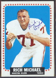 autographed 1964 topps rich michael