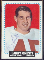 autographed 1964 topps larry onesti