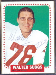 autographed 1964 topps walt suggs