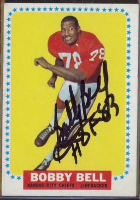 autographed 1964 topps bobby bell