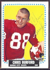 autographed 1964 topps chris burford