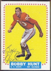 autographed 1964 topps bobby hunt