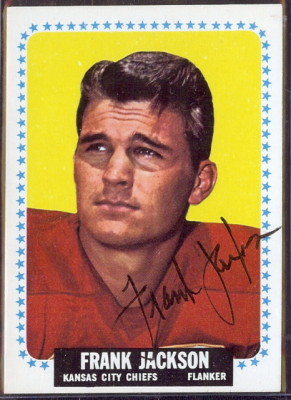 autographed 1964 topps frank jackson