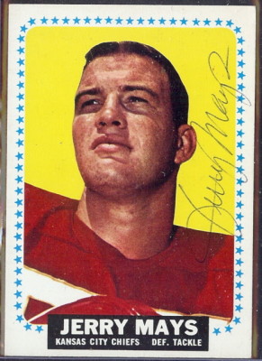 autographed 1964 topps jerry mays