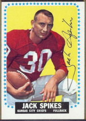 autographed 1964 topps jack spikes