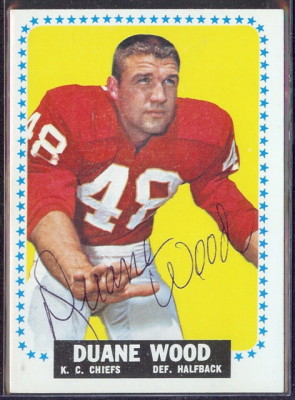 autographed 1964 topps duane wood