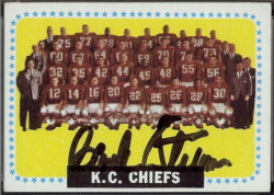 autographed 1964 topps chiefs team