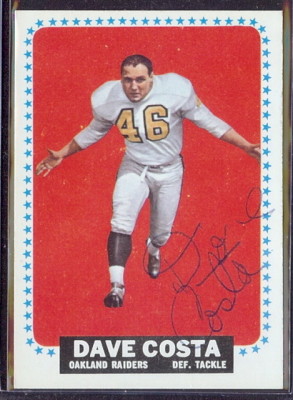 autographed 1964 topps dave costa