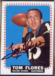 autographed 1964 topps tom flores