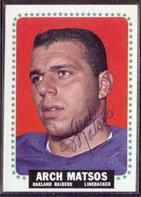 autographed 1964 topps arch matsos