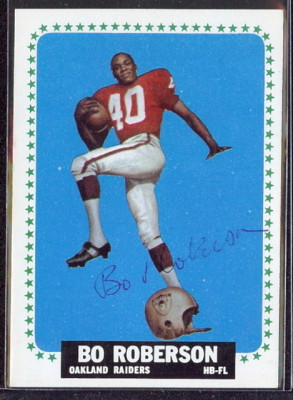 autographed 1964 topps bo roberson