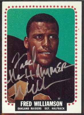 autographed 1964 topps fred williamson