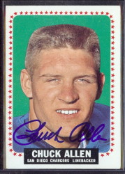 autographed 1964 topps chuck allen