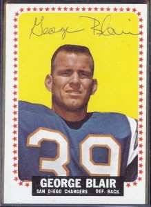 autographed 1964 topps george blair