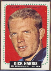 autographed 1964 topps dick harris