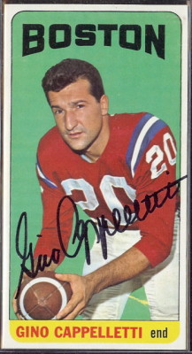 autographed 1965 topps gino cappelletti