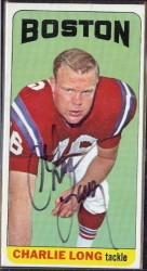 autographed 1965 topps charlie long