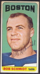 autographed 1965 topps bob schmidt