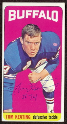autographed 1965 topps tom keating