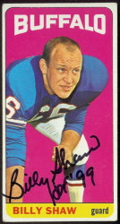 autographed 1965 topps billy shaw