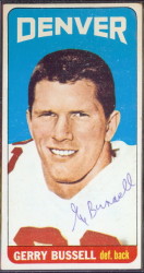 autographed 1965 topps gerry bussell