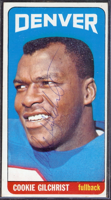 autographed 1965 topps cookie gilchrist
