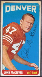 autographed 1965 topps john mcgeever