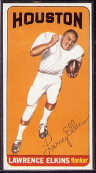 autographed 1965 topps lawrence elkins