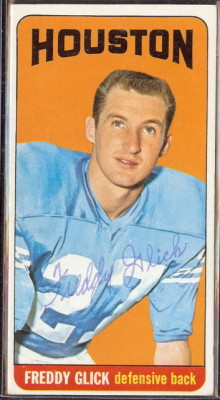 autographed 1965 topps freddy glick