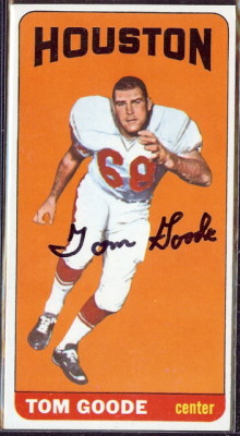 autographed 1965 topps tom goode