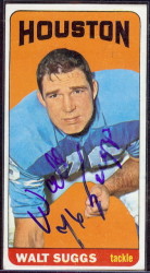 autographed 1965 topps walt suggs
