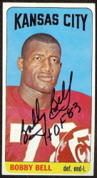 autographed 1965 topps bobby bell