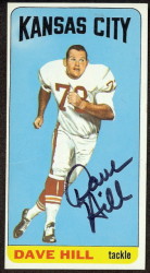autographed 1965 topps dave hill