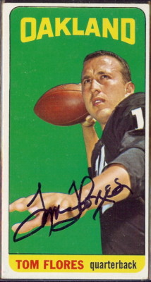 autographed 1965 topps tom flores