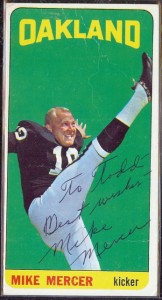 autographed 1965 topps mike mercer