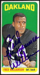 autographed 1965 topps fred williamson