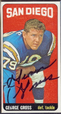 autographed 1965 topps george gross