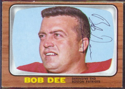 autographed 1966 topps bob dee